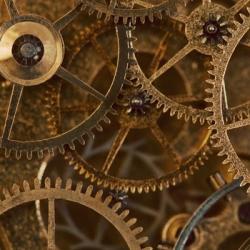 Copper Cogs Close up 2 | Obraz na stenu