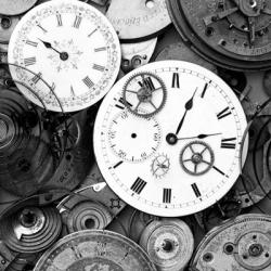 Pieces of Old Watch BW | Obraz na stenu