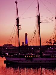 Long Beach Harbor at Night | Obraz na stenu