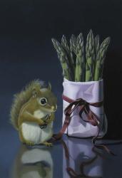 Squirrel And Asparagus | Obraz na stenu