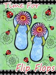 Daisy Flip Flops | Obraz na stenu