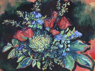Midnight Bouquet | Obraz na stenu