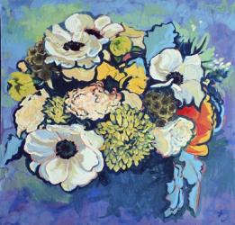 Poppy and Dahlia Bouquet | Obraz na stenu