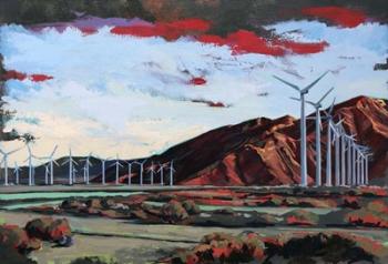 Windmills on the Road to Palm Springs | Obraz na stenu