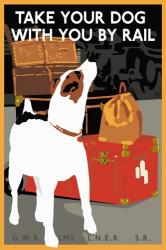 Dog by Rail | Obraz na stenu