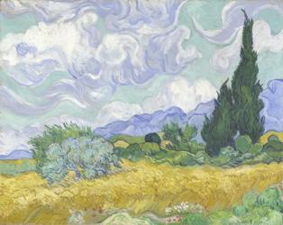 Wheatfield with Cypress | Obraz na stenu