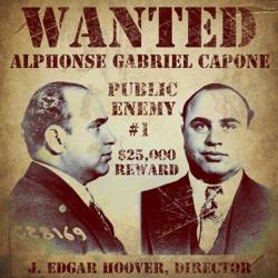 Al Capone Wanted Poster | Obraz na stenu