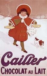 Cailler Orange Coat Little Girl | Obraz na stenu