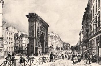 Paris Port Saint Denis 1835 | Obraz na stenu
