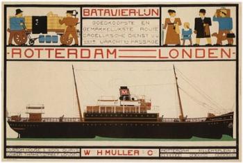 Rotterdam London Travel Poster | Obraz na stenu