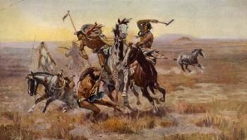 Charles Marion Russell - Souix Blackfeet | Obraz na stenu