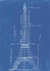 Eiffel Tower Blueprint | Obraz na stenu
