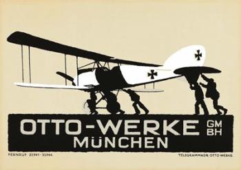 Airplane Art Deco Munich | Obraz na stenu