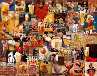 Vintage Beer Collage | Obraz na stenu