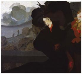 De Feure La Dame Au Chapeau Noir 1899 | Obraz na stenu