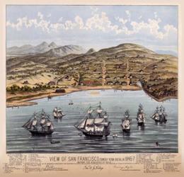 Birdseye View Of San Francisco 1847 | Obraz na stenu