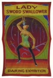 Lady Sword Swallower | Obraz na stenu
