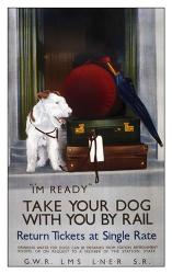 Take Your Dog With You By Rail | Obraz na stenu