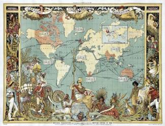 British Empire In 1886 | Obraz na stenu