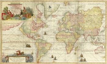 World Map By Gerard Van Keulen | Obraz na stenu