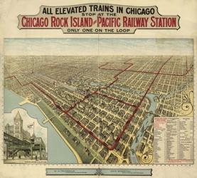 The Chicago El 1897 | Obraz na stenu