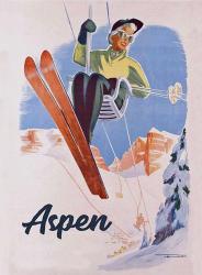 Vintage Aspen Ski Lift | Obraz na stenu