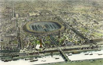 Birds Eye View Of The Universal Exposition In Paris 1867 | Obraz na stenu