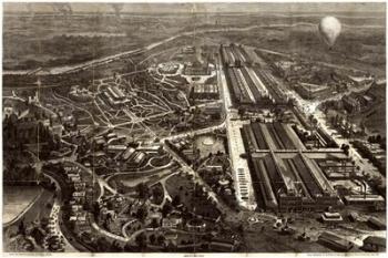 Birdseye Map Of The Centennial Exhibition At Philadelphia In 1876 | Obraz na stenu