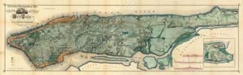 City And Island Of NY 1865 | Obraz na stenu