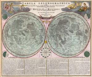 Map Of The Moon-Geographicus-Tabula Selenographica Moon Doppelmayr 1707 | Obraz na stenu
