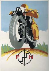 Art Deco Motorcycle Ad 1934 | Obraz na stenu