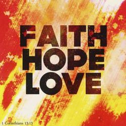 Faith Hope Love II | Obraz na stenu