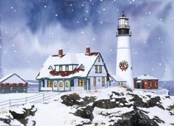 Lighthouse In Winter | Obraz na stenu