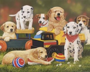 Puppy Play Group | Obraz na stenu
