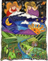 Big Diva Angels Quilting Our World | Obraz na stenu