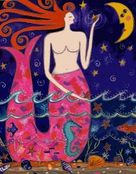 Big Diva Mermaid Making Stars | Obraz na stenu