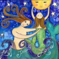 Big Diva Mermaid Mother's Love | Obraz na stenu