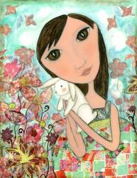 Big Eyed Bunny Girl | Obraz na stenu