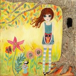 Big Eyed Girl Finders Keepers | Obraz na stenu