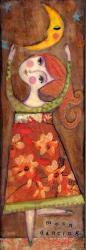 Big Eyed Girl Moon Dancing | Obraz na stenu