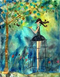 Big Eyed Girl Second Thoughts | Obraz na stenu