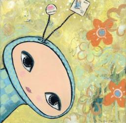 Big Eyed Spacey Girl | Obraz na stenu