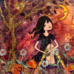 Big Eyed Tambourine Girl | Obraz na stenu