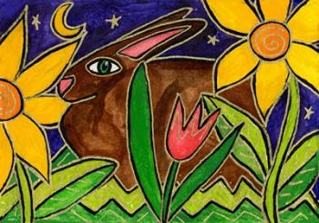 Bunny At Midnight | Obraz na stenu