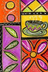 Happy Coffee & Flowers | Obraz na stenu