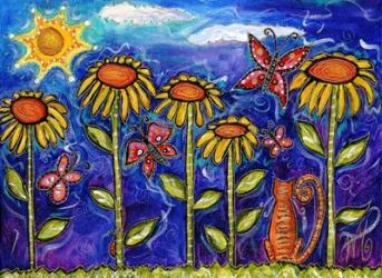 Sundown Sunflowers | Obraz na stenu