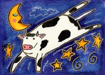 The Cow That Jumped Over The Moon | Obraz na stenu