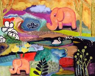 Watchful Eye Elephants | Obraz na stenu