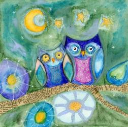 Wishing the Night Away Owls | Obraz na stenu