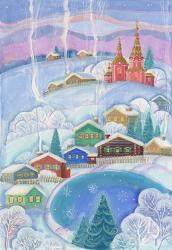 Village in Winter | Obraz na stenu